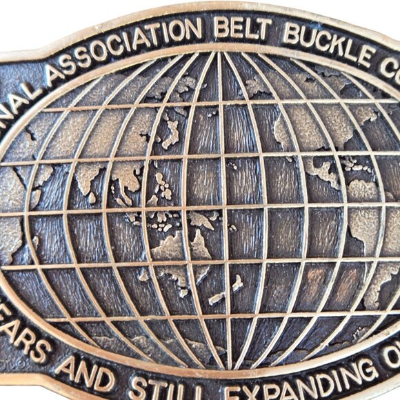 Vintage Belt Buckle Collectors 1998 Commemorative Buckle NABBC Brass Collectible - Picture 5 of 9
